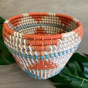 Boho Home Decor Southwest Woven Print Basket